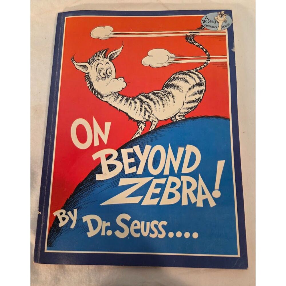 Dr. Seuss On Beyond Zebra! Vintage 1991 Softcover Book